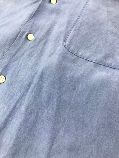 【中古品】【メンズ】 POLO RALPH LAUREN ポロ・ラルフローレン 90'S S/S CALDWELL OPEN COLLAR SHIRT 90年代 コールドウェル オープンカラー シャツ 半袖シャツ 146-261020-na-16-tagh サイズ：L カラー：ブルー 万代Net店