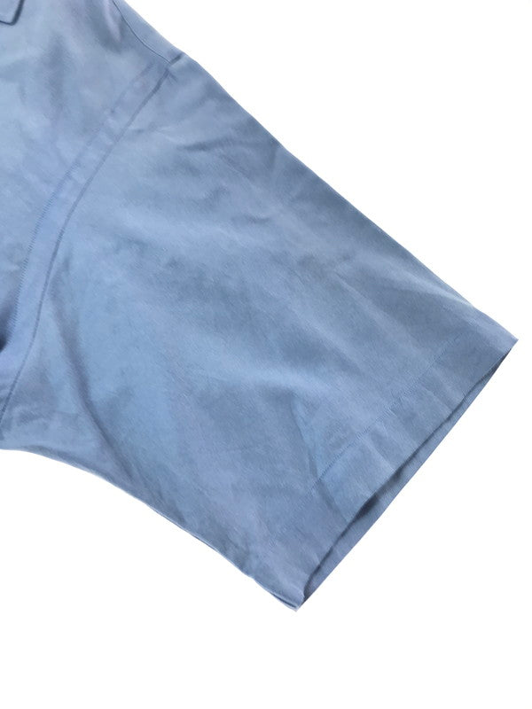 【中古品】【メンズ】 POLO RALPH LAUREN ポロ・ラルフローレン 90'S S/S CALDWELL OPEN COLLAR SHIRT 90年代 コールドウェル オープンカラー シャツ 半袖シャツ 146-261020-na-16-tagh サイズ：L カラー：ブルー 万代Net店