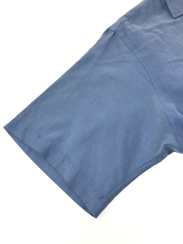 【中古品】【メンズ】 POLO RALPH LAUREN ポロ・ラルフローレン 90'S S/S CALDWELL OPEN COLLAR SHIRT 90年代 コールドウェル オープンカラー シャツ 半袖シャツ 146-261020-na-16-tagh サイズ：L カラー：ブルー 万代Net店