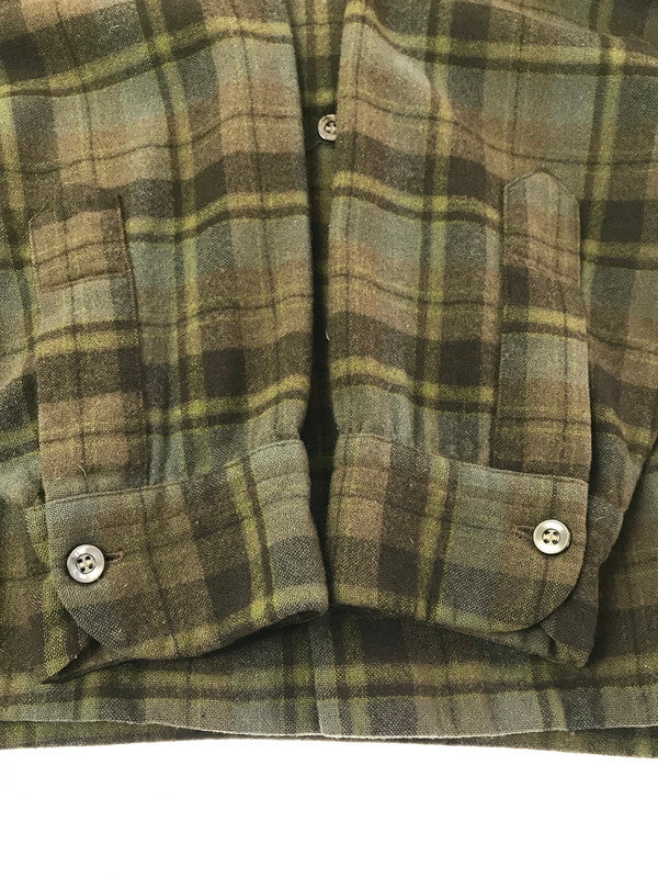 【中古品】【メンズ】 PENDLETON ペンドルトン 50'S L/S WOOL BOARD SHIRT 1950年代 長袖 ウール ボード シャツ 146-261017-ty-17-tagh サイズ：M カラー：カーキ/ブラウン 万代Net店