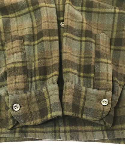 【中古品】【メンズ】 PENDLETON ペンドルトン 50'S L/S WOOL BOARD SHIRT 1950年代 長袖 ウール ボード シャツ 146-261017-ty-17-tagh サイズ：M カラー：カーキ/ブラウン 万代Net店