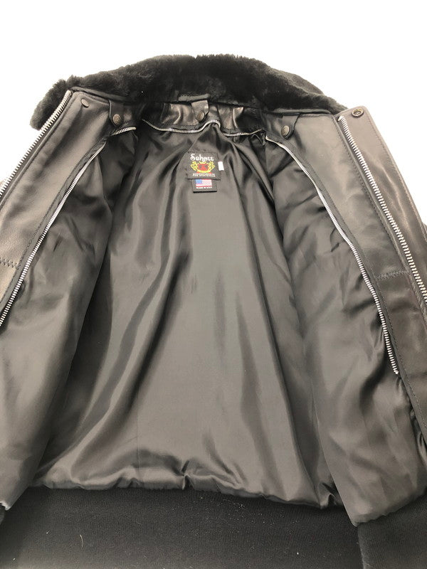 【中古品】【メンズ】 SCHOTT ショット USA COWHIDE A-2 BOMBER JACKET 7010 USA製 カウハイド A-2 ボンバージャケット アウター 145-261019-ty-03-tagh サイズ：38 カラー：ブラック 万代Net店