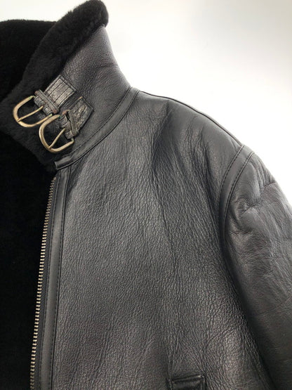 【現状渡し品】【メンズ】 US MILITARY GARMENT ユーエス ミリタリー ガーメント B-3 MOUTON FLIGHT JACKET ムートン フライト ジャケット アウター 147-261019-ty-02-tagh サイズ：M カラー：ブラック 万代Net店