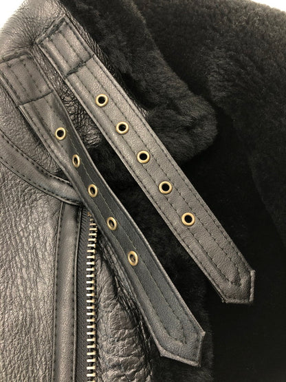 【現状渡し品】【メンズ】 US MILITARY GARMENT ユーエス ミリタリー ガーメント B-3 MOUTON FLIGHT JACKET ムートン フライト ジャケット アウター 147-261019-ty-02-tagh サイズ：M カラー：ブラック 万代Net店