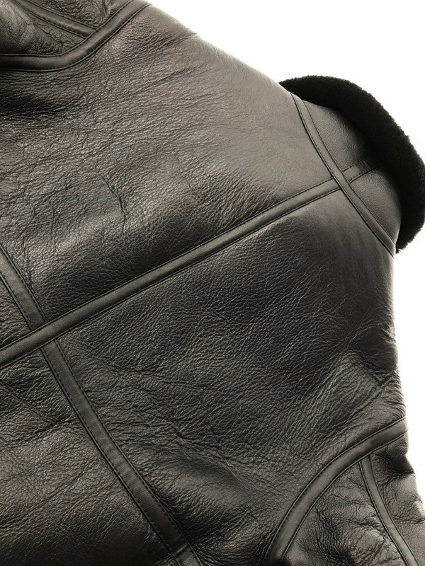 【現状渡し品】【メンズ】 US MILITARY GARMENT ユーエス ミリタリー ガーメント B-3 MOUTON FLIGHT JACKET ムートン フライト ジャケット アウター 147-261019-ty-02-tagh サイズ：M カラー：ブラック 万代Net店