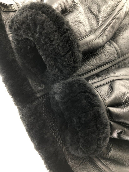 【現状渡し品】【メンズ】 US MILITARY GARMENT ユーエス ミリタリー ガーメント B-3 MOUTON FLIGHT JACKET ムートン フライト ジャケット アウター 147-261019-ty-02-tagh サイズ：M カラー：ブラック 万代Net店
