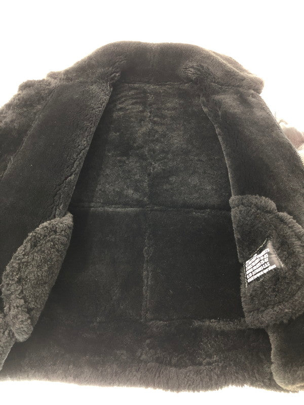 【現状渡し品】【メンズ】 US MILITARY GARMENT ユーエス ミリタリー ガーメント B-3 MOUTON FLIGHT JACKET ムートン フライト ジャケット アウター 147-261019-ty-02-tagh サイズ：M カラー：ブラック 万代Net店