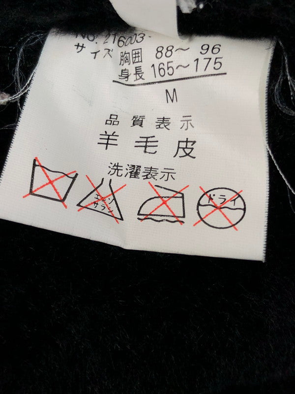 【現状渡し品】【メンズ】 US MILITARY GARMENT ユーエス ミリタリー ガーメント B-3 MOUTON FLIGHT JACKET ムートン フライト ジャケット アウター 147-261019-ty-02-tagh サイズ：M カラー：ブラック 万代Net店