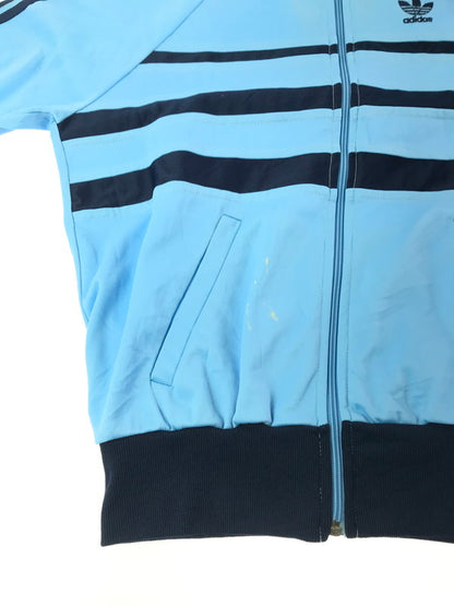 【現状渡し品】【メンズ】 ADIDAS アディダス 70'S UK BERGEN BANK TRACK JACKET 70年代 英国製 ベルゲン バンク トラック ジャケット アウター 146-261027-ty-15-tagh サイズ：174 カラー：ライトブルー 万代Net店