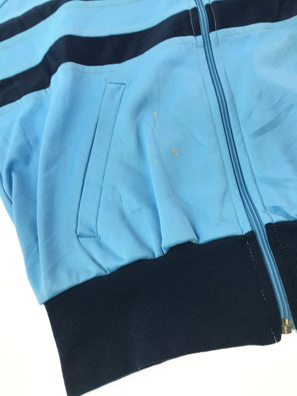 【現状渡し品】【メンズ】 ADIDAS アディダス 70'S UK BERGEN BANK TRACK JACKET 70年代 英国製 ベルゲン バンク トラック ジャケット アウター 146-261027-ty-15-tagh サイズ：174 カラー：ライトブルー 万代Net店