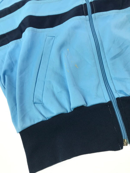 【現状渡し品】【メンズ】 ADIDAS アディダス 70'S UK BERGEN BANK TRACK JACKET 70年代 英国製 ベルゲン バンク トラック ジャケット アウター 146-261027-ty-15-tagh サイズ：174 カラー：ライトブルー 万代Net店