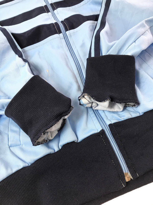 【現状渡し品】【メンズ】 ADIDAS アディダス 70'S UK BERGEN BANK TRACK JACKET 70年代 英国製 ベルゲン バンク トラック ジャケット アウター 146-261027-ty-15-tagh サイズ：174 カラー：ライトブルー 万代Net店