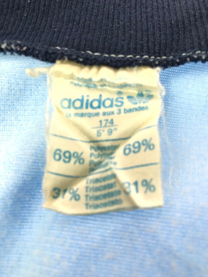 【現状渡し品】【メンズ】 ADIDAS アディダス 70'S UK BERGEN BANK TRACK JACKET 70年代 英国製 ベルゲン バンク トラック ジャケット アウター 146-261027-ty-15-tagh サイズ：174 カラー：ライトブルー 万代Net店