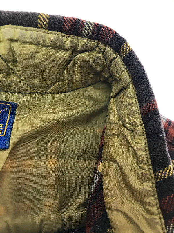 【ジャンク品】【メンズ】 PENDLETON ペンドルトン 60'S L/S BD WOOL CHECK SHIRT 60年代 ボタンダウン ウール チェックシャツ 長袖シャツ 146-261020-na-20-tagh サイズ：M カラー：ブラウン系 万代Net店
