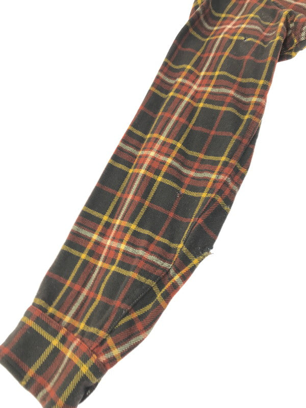 【ジャンク品】【メンズ】 PENDLETON ペンドルトン 60'S L/S BD WOOL CHECK SHIRT 60年代 ボタンダウン ウール チェックシャツ 長袖シャツ 146-261020-na-20-tagh サイズ：M カラー：ブラウン系 万代Net店