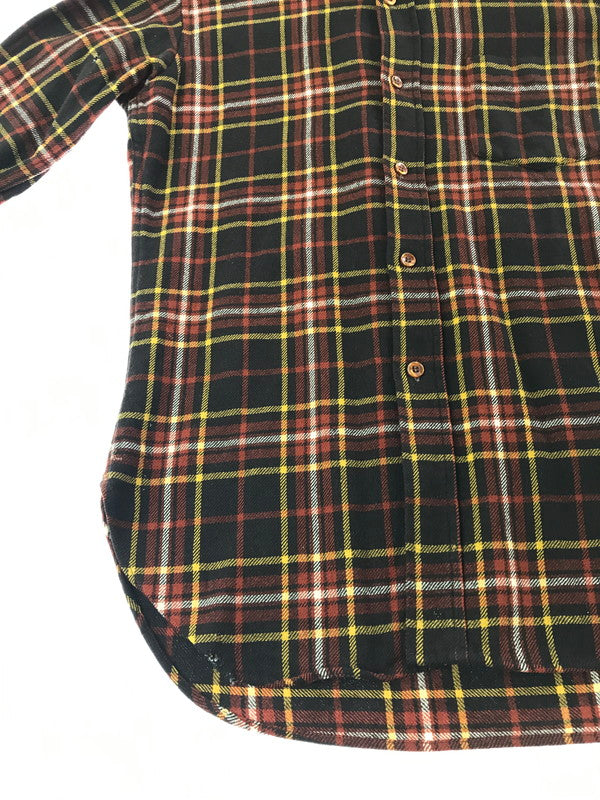 【ジャンク品】【メンズ】 PENDLETON ペンドルトン 60'S L/S BD WOOL CHECK SHIRT 60年代 ボタンダウン ウール チェックシャツ 長袖シャツ 146-261020-na-20-tagh サイズ：M カラー：ブラウン系 万代Net店