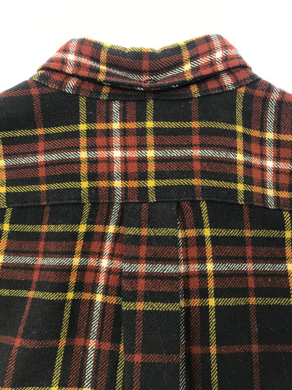 【ジャンク品】【メンズ】 PENDLETON ペンドルトン 60'S L/S BD WOOL CHECK SHIRT 60年代 ボタンダウン ウール チェックシャツ 長袖シャツ 146-261020-na-20-tagh サイズ：M カラー：ブラウン系 万代Net店