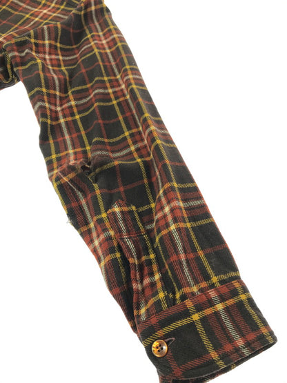 【ジャンク品】【メンズ】 PENDLETON ペンドルトン 60'S L/S BD WOOL CHECK SHIRT 60年代 ボタンダウン ウール チェックシャツ 長袖シャツ 146-261020-na-20-tagh サイズ：M カラー：ブラウン系 万代Net店