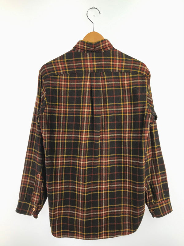 【ジャンク品】【メンズ】 PENDLETON ペンドルトン 60'S L/S BD WOOL CHECK SHIRT 60年代 ボタンダウン ウール チェックシャツ 長袖シャツ 146-261020-na-20-tagh サイズ：M カラー：ブラウン系 万代Net店