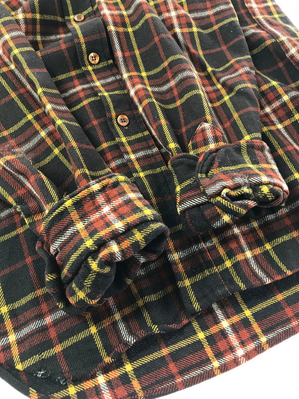 【ジャンク品】【メンズ】 PENDLETON ペンドルトン 60'S L/S BD WOOL CHECK SHIRT 60年代 ボタンダウン ウール チェックシャツ 長袖シャツ 146-261020-na-20-tagh サイズ：M カラー：ブラウン系 万代Net店