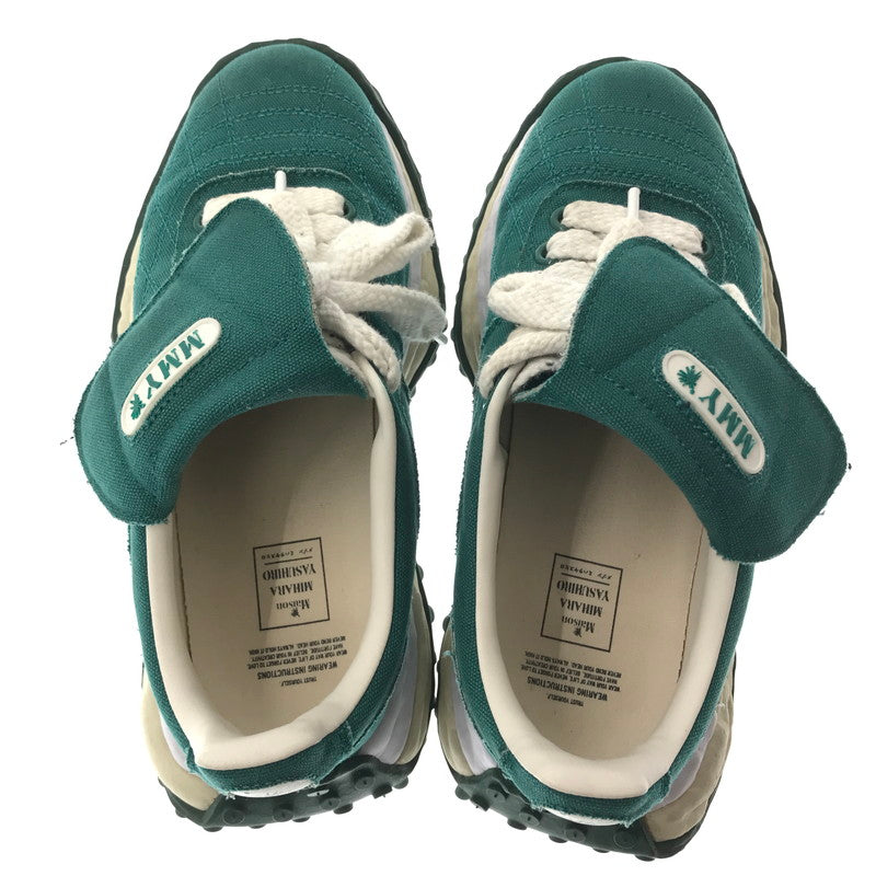 【中古品】【メンズ】 MAISON MIHARA YASUHIRO メゾン ミハラ ヤスヒロ SCOTT OG SOLE CANVAS LOW-CUT SNEAKER A14FW702-GREEN スニーカー 靴 162-261016-rt-10-tagh サイズ：41 カラー：グリーン 万代Net店