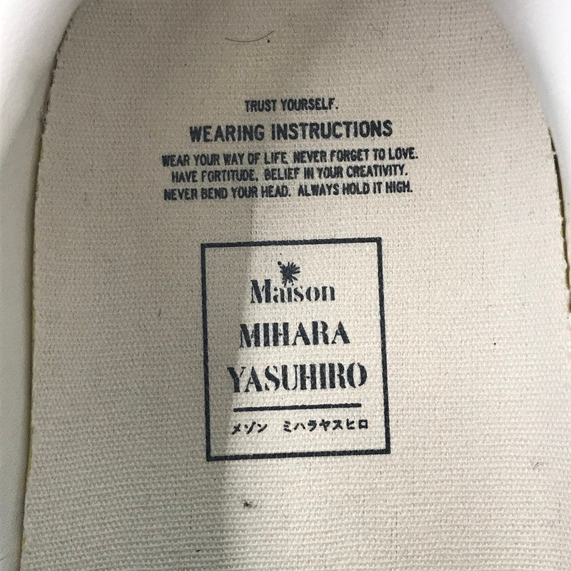【中古品】【メンズ】 MAISON MIHARA YASUHIRO メゾン ミハラ ヤスヒロ SCOTT OG SOLE CANVAS LOW-CUT SNEAKER A14FW702-GREEN スニーカー 靴 162-261016-rt-10-tagh サイズ：41 カラー：グリーン 万代Net店