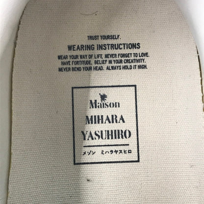 【中古品】【メンズ】 MAISON MIHARA YASUHIRO メゾン ミハラ ヤスヒロ SCOTT OG SOLE CANVAS LOW-CUT SNEAKER A14FW702-GREEN スニーカー 靴 162-261016-rt-10-tagh サイズ：41 カラー：グリーン 万代Net店