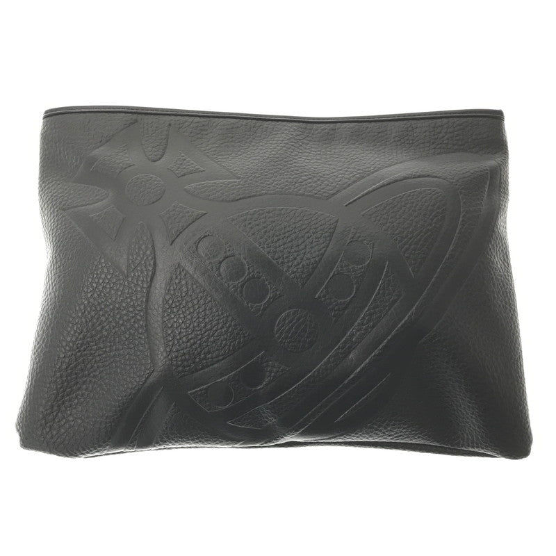 【中古品】【メンズ】 VIVIENNE WESTWOOD ヴィヴィアンウエストウッド ORB EMBOSSED CLUTCH BAG オーブ エンボス クラッチバッグ カバン 180-261014-na-21-tagh カラー：ブラック 万代Net店