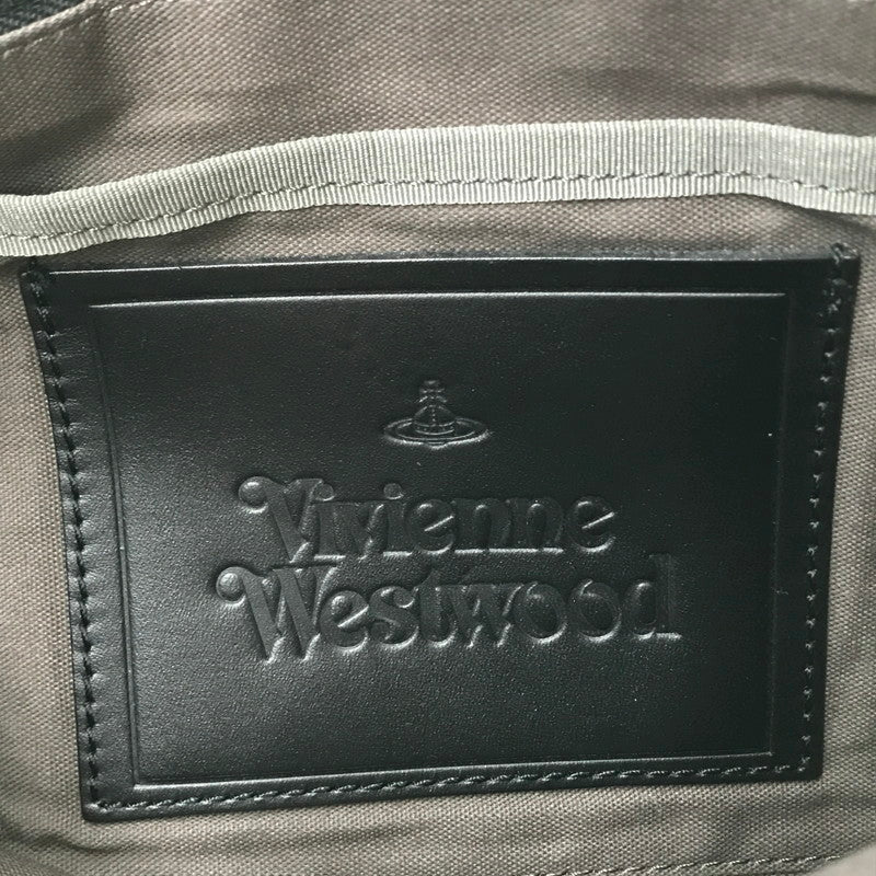 【中古品】【メンズ】 VIVIENNE WESTWOOD ヴィヴィアンウエストウッド ORB EMBOSSED CLUTCH BAG オーブ エンボス クラッチバッグ カバン 180-261014-na-21-tagh カラー：ブラック 万代Net店