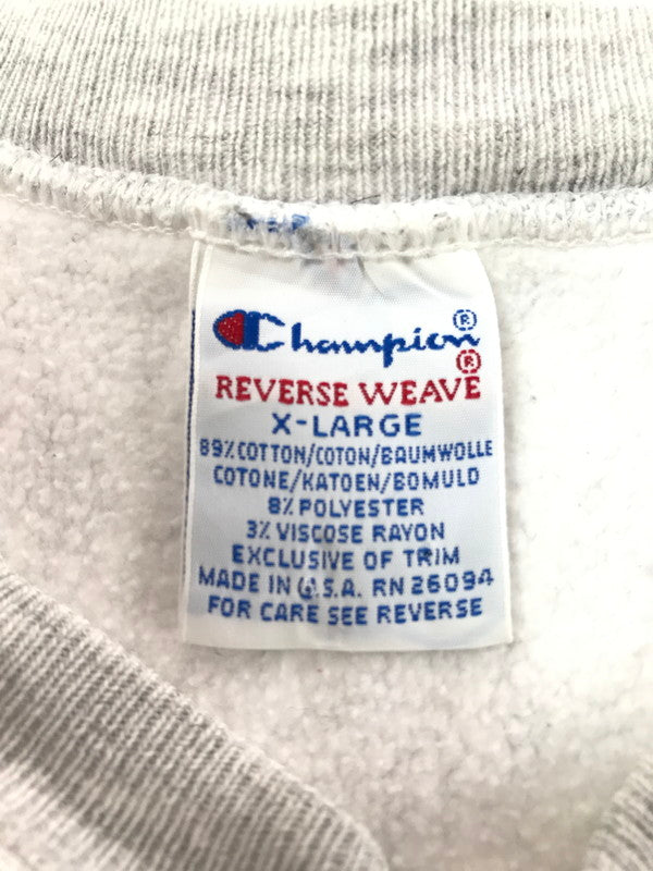【中古品】【メンズ】 CHAMPION チャンピオン 90'S REVERSE WEAVE SWEATSHIRT 90年代 リバース ウィーブ スウェットシャツ 長袖 146-261026-ty-05-tagh サイズ：XL カラー：グレー 万代Net店