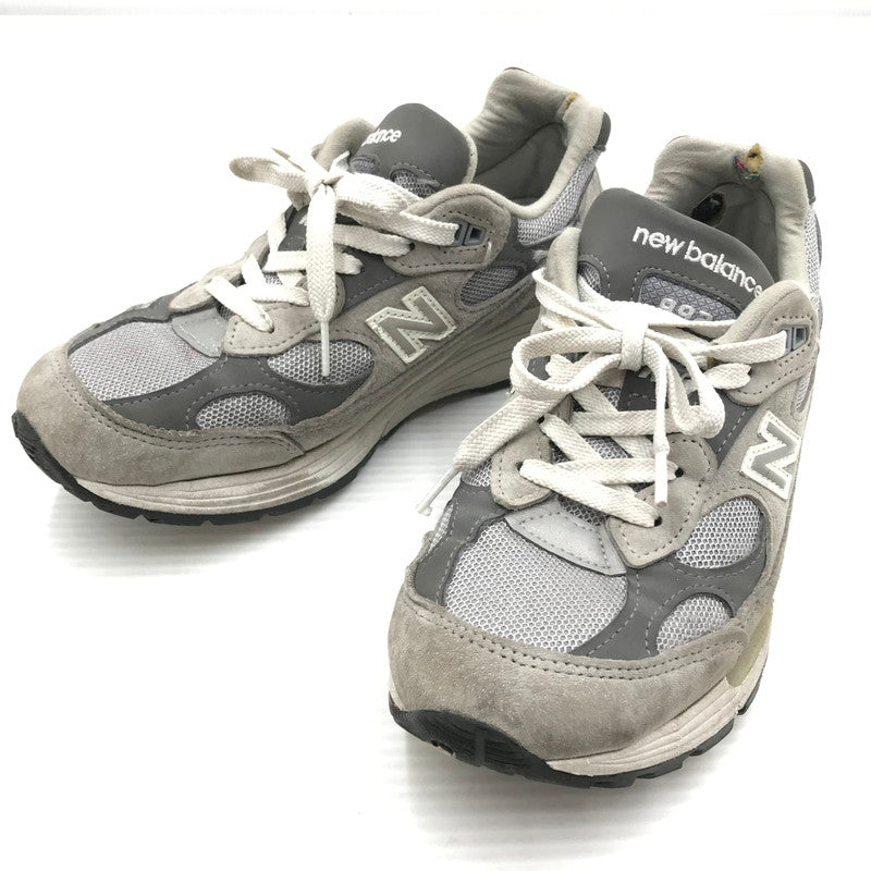 【ジャンク品】【メンズ】 NEW BALANCE ニューバランス M992GR スニーカー 靴 166-261018-na-09-tagh サイズ：24cm US 06 カラー：GRAY 万代Net店