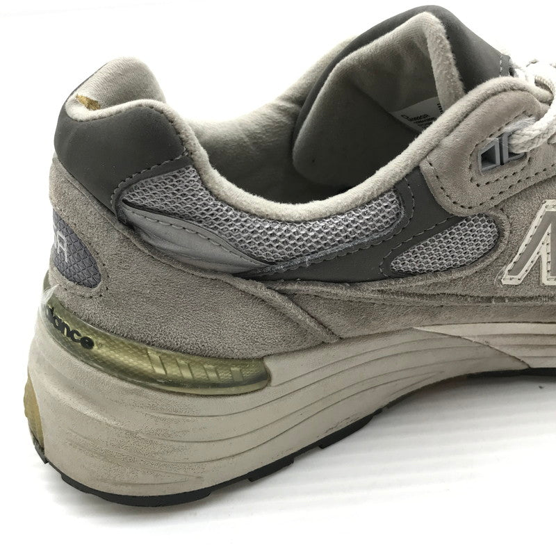 【ジャンク品】【メンズ】 NEW BALANCE ニューバランス M992GR スニーカー 靴 166-261018-na-09-tagh サイズ：24cm US 06 カラー：GRAY 万代Net店
