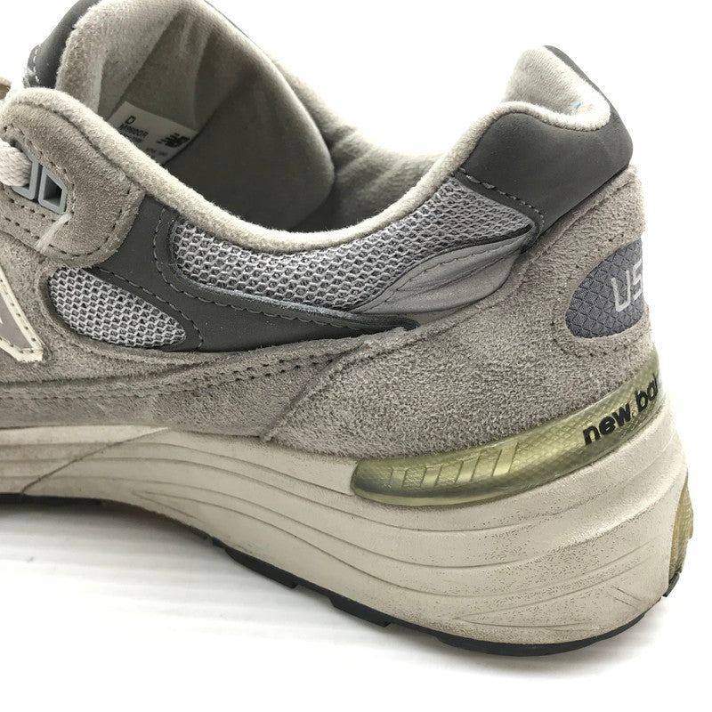 【ジャンク品】【メンズ】 NEW BALANCE ニューバランス M992GR スニーカー 靴 166-261018-na-09-tagh サイズ：24cm US 06 カラー：GRAY 万代Net店