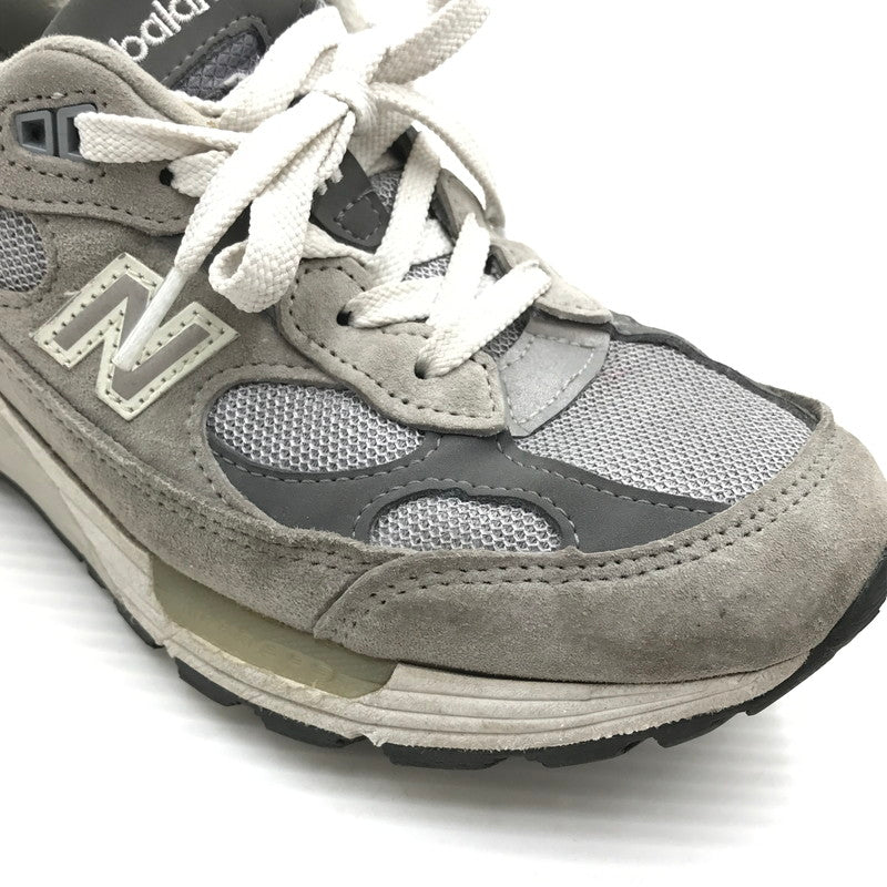 【ジャンク品】【メンズ】 NEW BALANCE ニューバランス M992GR スニーカー 靴 166-261018-na-09-tagh サイズ：24cm US 06 カラー：GRAY 万代Net店
