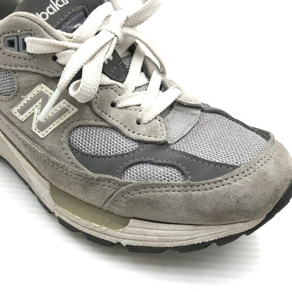【ジャンク品】【メンズ】 NEW BALANCE ニューバランス M992GR スニーカー 靴 166-261018-na-09-tagh サイズ：24cm US 06 カラー：GRAY 万代Net店