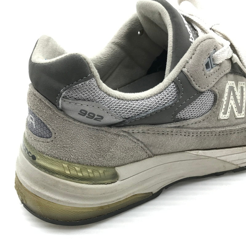 【ジャンク品】【メンズ】 NEW BALANCE ニューバランス M992GR スニーカー 靴 166-261018-na-09-tagh サイズ：24cm US 06 カラー：GRAY 万代Net店