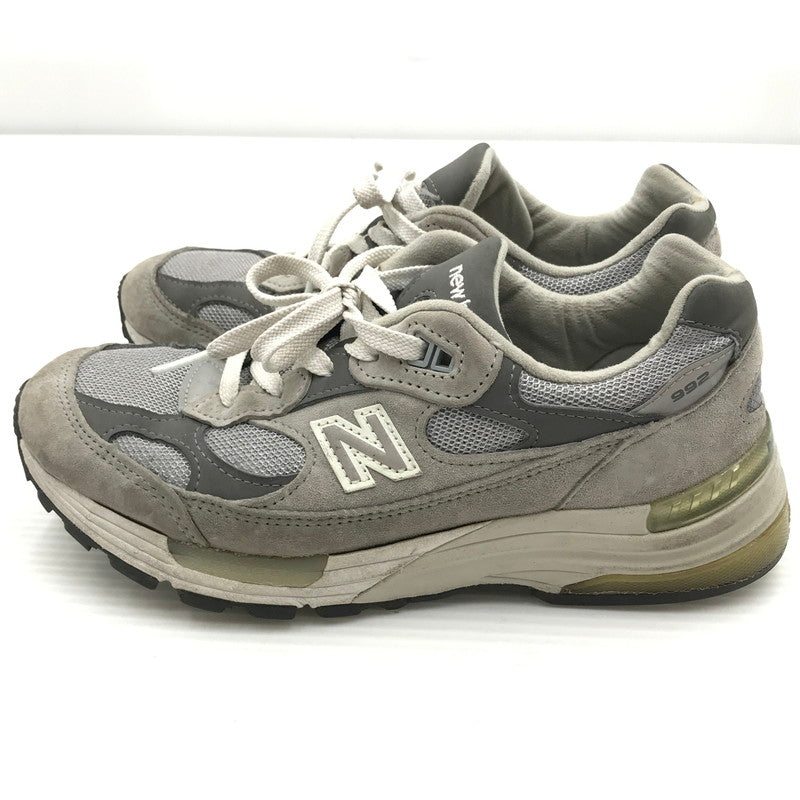 【ジャンク品】【メンズ】 NEW BALANCE ニューバランス M992GR スニーカー 靴 166-261018-na-09-tagh サイズ：24cm US 06 カラー：GRAY 万代Net店