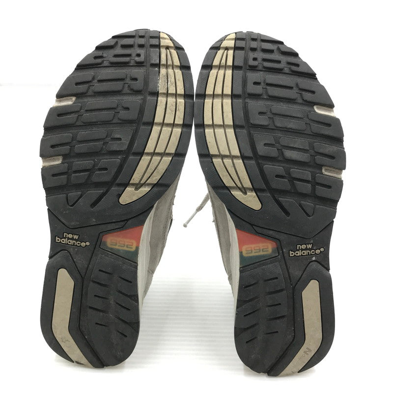 【ジャンク品】【メンズ】 NEW BALANCE ニューバランス M992GR スニーカー 靴 166-261018-na-09-tagh サイズ：24cm US 06 カラー：GRAY 万代Net店