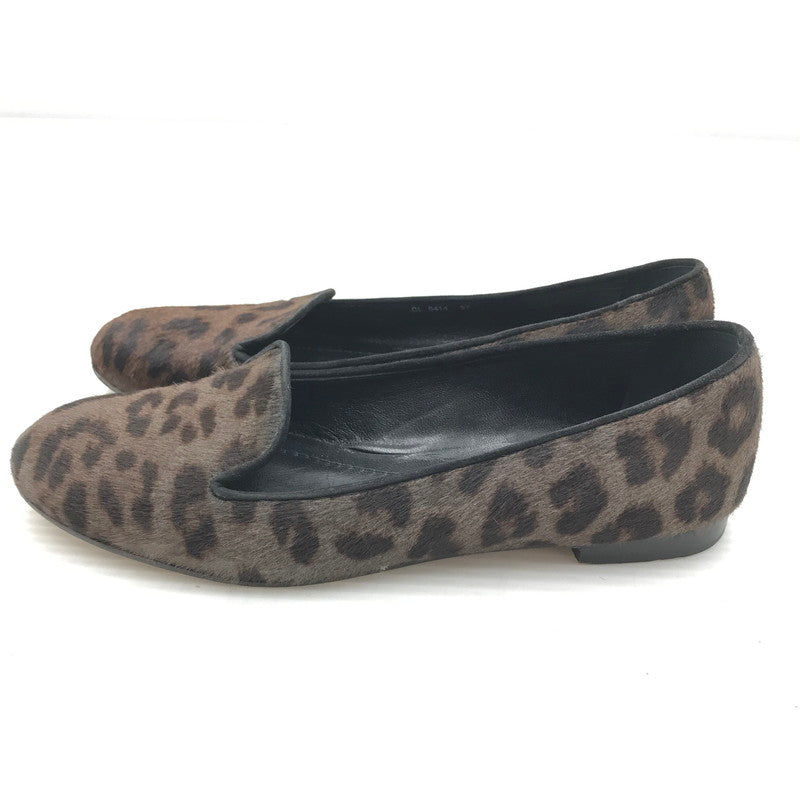 【中古品】【レディース】 CHRISTIAN DIOR クリスチャンディオール LEOPARD FLAT SHOES レオパード フラットシューズ 靴 167-261018-na-20-tagh サイズ：37 カラー：レオパード 万代Net店