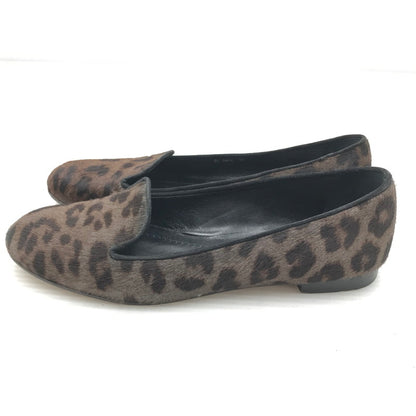 【中古品】【レディース】 CHRISTIAN DIOR クリスチャンディオール LEOPARD FLAT SHOES レオパード フラットシューズ 靴 167-261018-na-20-tagh サイズ：37 カラー：レオパード 万代Net店