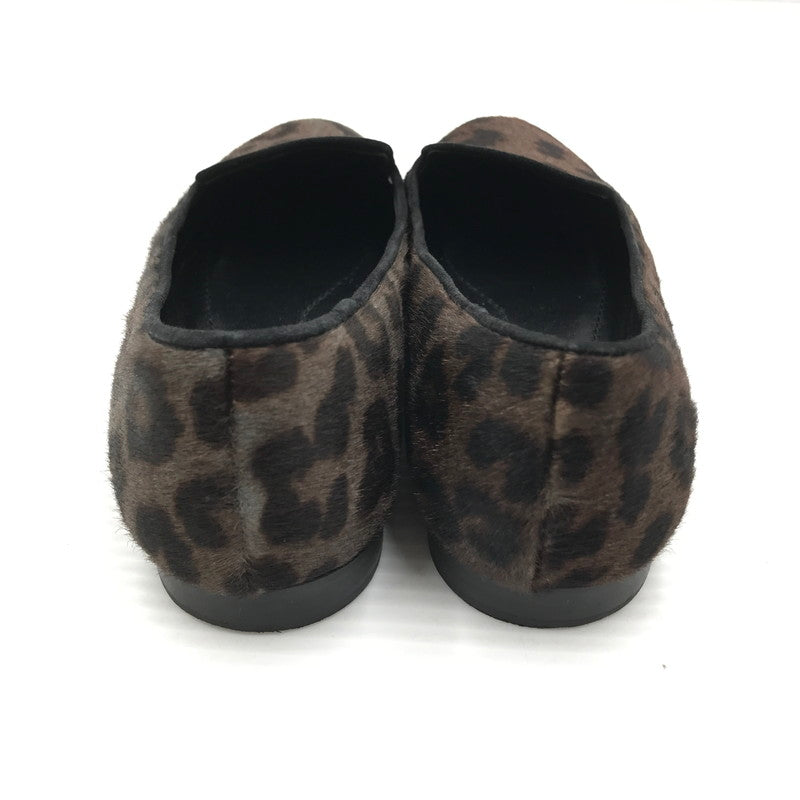 【中古品】【レディース】 CHRISTIAN DIOR クリスチャンディオール LEOPARD FLAT SHOES レオパード フラットシューズ 靴 167-261018-na-20-tagh サイズ：37 カラー：レオパード 万代Net店