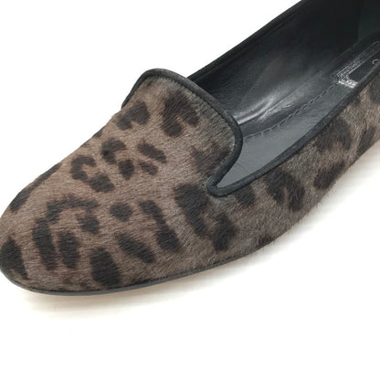 【中古品】【レディース】 CHRISTIAN DIOR クリスチャンディオール LEOPARD FLAT SHOES レオパード フラットシューズ 靴 167-261018-na-20-tagh サイズ：37 カラー：レオパード 万代Net店