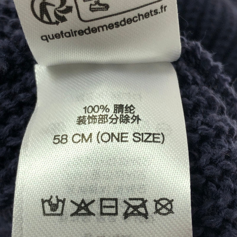【中古美品】【メンズ】 SUPREME シュプリーム FW26 KNIT CAP BN10-NVY-OS 26年秋冬 ニットキャップ 帽子 ニット帽 149-201023-ty-40-tagh サイズ：ONE SIZE カラー：ネイビー 万代Net店