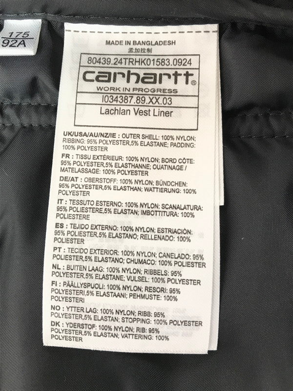 【中古品】【メンズ】 CARHARTT WIP カーハート ダブリューアイピー NYLON VEST I034387.89.XX.03 ナイロン ベスト アウター 142-261027-ty-16-tagh サイズ：M カラー：ブラック 万代Net店