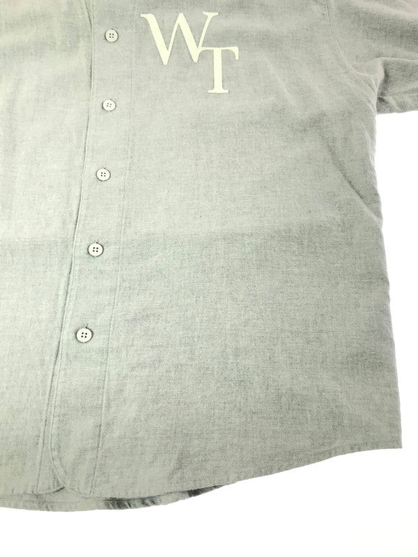 【中古品】【メンズ】 WTAPS ダブルタップス LS COTTON TWILL LEAGUE 231TQDT-SHM07 ベースボールシャツ 長袖シャツ 142-261019-na-17-tagh サイズ：3 カラー：グレー 万代Net店