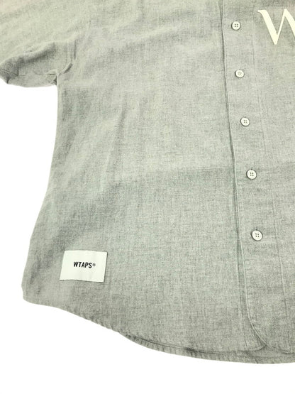 【中古品】【メンズ】 WTAPS ダブルタップス LS COTTON TWILL LEAGUE 231TQDT-SHM07 ベースボールシャツ 長袖シャツ 142-261019-na-17-tagh サイズ：3 カラー：グレー 万代Net店