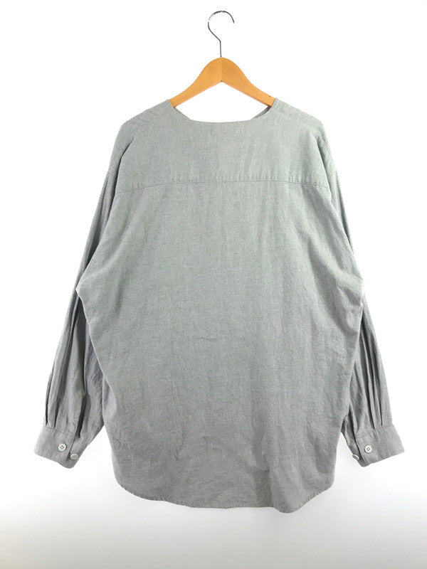 【中古品】【メンズ】 WTAPS ダブルタップス LS COTTON TWILL LEAGUE 231TQDT-SHM07 ベースボールシャツ 長袖シャツ 142-261019-na-17-tagh サイズ：3 カラー：グレー 万代Net店