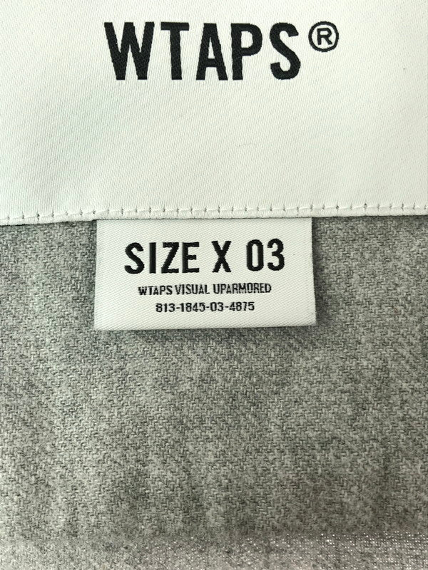 【中古品】【メンズ】 WTAPS ダブルタップス LS COTTON TWILL LEAGUE 231TQDT-SHM07 ベースボールシャツ 長袖シャツ 142-261019-na-17-tagh サイズ：3 カラー：グレー 万代Net店