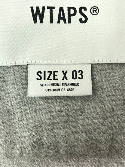 【中古品】【メンズ】 WTAPS ダブルタップス LS COTTON TWILL LEAGUE 231TQDT-SHM07 ベースボールシャツ 長袖シャツ 142-261019-na-17-tagh サイズ：3 カラー：グレー 万代Net店