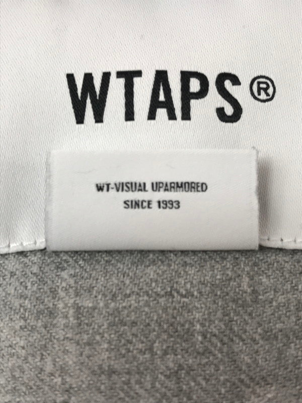 【中古品】【メンズ】 WTAPS ダブルタップス LS COTTON TWILL LEAGUE 231TQDT-SHM07 ベースボールシャツ 長袖シャツ 142-261019-na-17-tagh サイズ：3 カラー：グレー 万代Net店